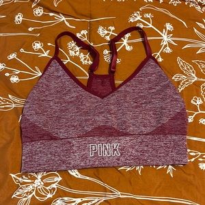 Pink Sports bra